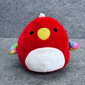Squishmallows Paco the Red Parrot 8" Plush Toy Authentic Kellytoy Rainbow Wings